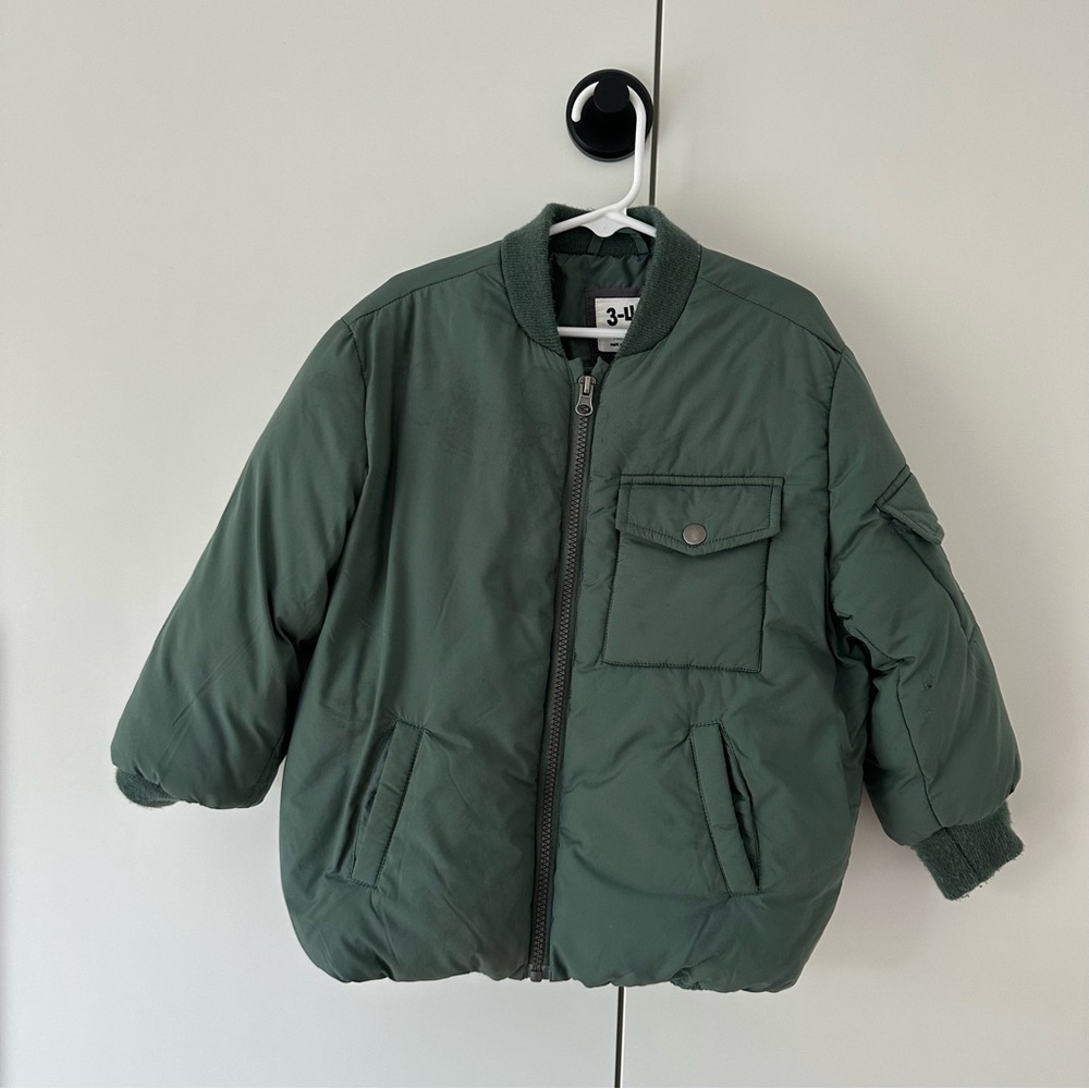 Cotton On Kids Green Puffer Jacket (3-4 Years)
